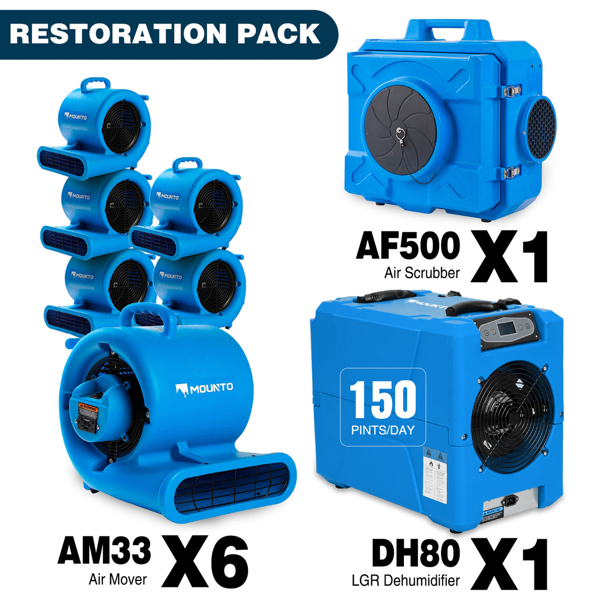 MOUNTO 1000 sq ft restoration package